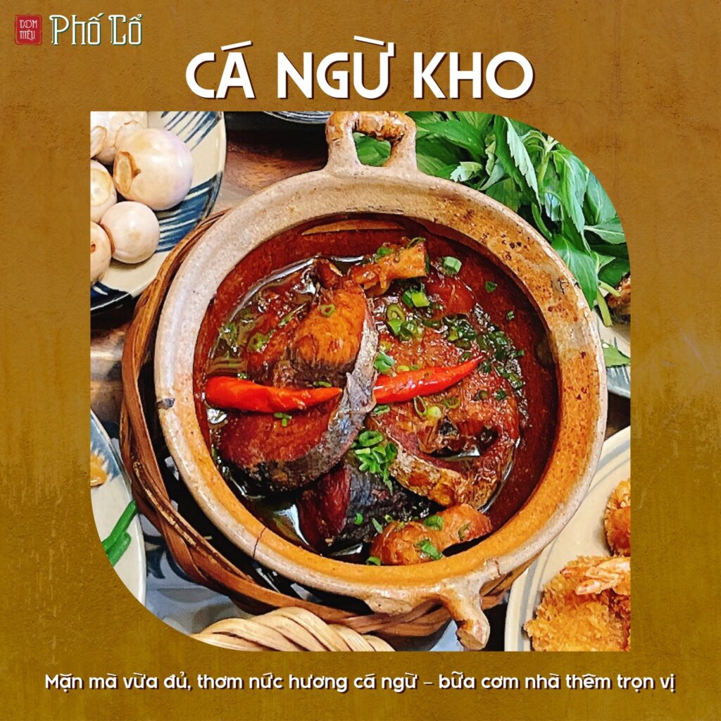 Cá ngừ kho tại Cơm Niêu Phố Cổ