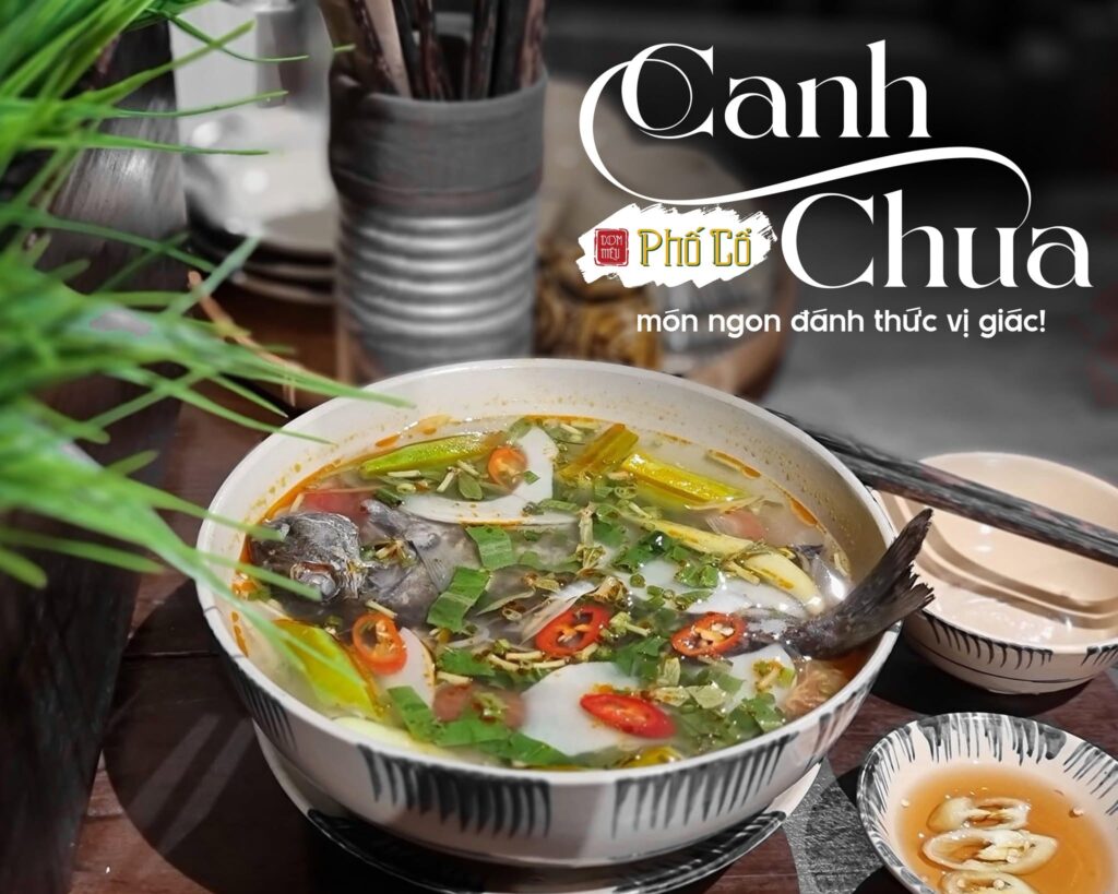 Canh chua trong bộ ảnh của Cơm Niêu Phố Cổ.