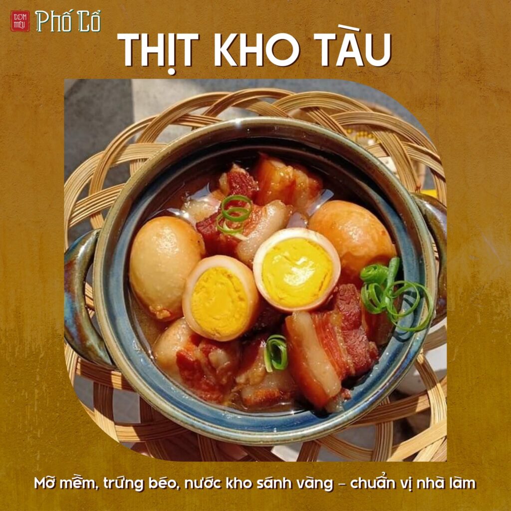 Thịt kho tàu tại Cơm Niêu Phố Cổ
